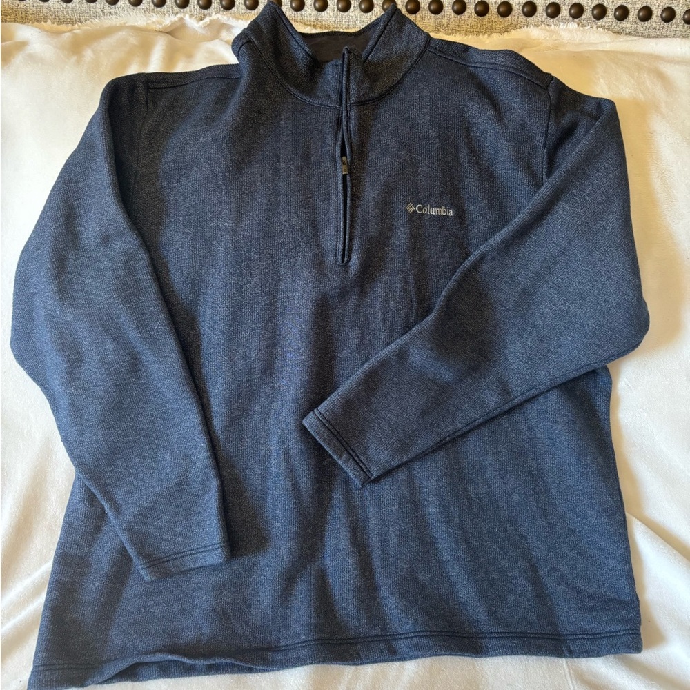 Columbia Men's Navy Zip-Up Sweater